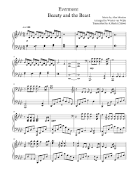Evermore - Beauty and the Beast Sheet music for Piano (Solo) | Musescore.com