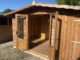 dual summerhouse storage shed combo