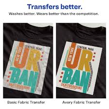 avery tshirt template avery printable t shirt transfers for use on dark fabrics inkjet printers 5 paper transfers 3279