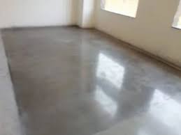 gray polished industrial concrete flooring