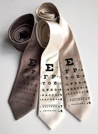 Eye Chart Tie Optometrist Gift Eye Doctor Necktie Gift For Optician Eye Chart Mens Silk Tie Graduation Gift Ophthalmologist Gift