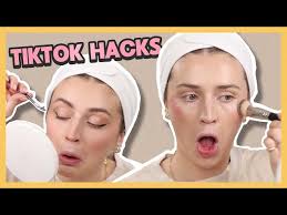 tiktok makeup hacks testing their