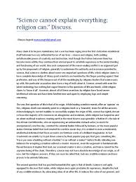 essay science vs religion morality hell 