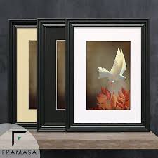Big Swept Picture Frame White Poster