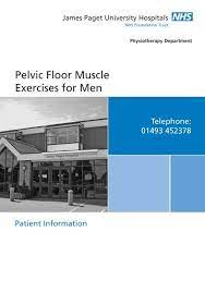 pelvic floor exercise men leaflet