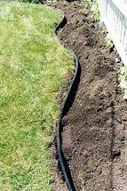 don t install plastic landscape edging