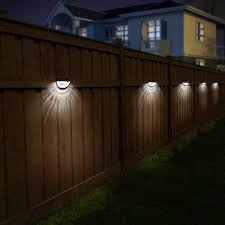 outdoor solar lights fence lighting