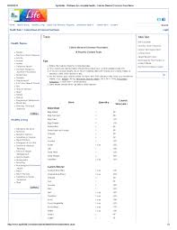 Pdf Apollolife Wellness For Complete Health Calorie Sheet