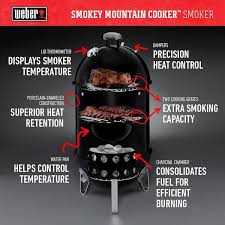weber 14 in smokey mountain cooker