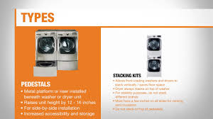 These models can fit into a garage corner, or. Best Washing Machine Stands And Kits For Your Laundry Room The Home Depot