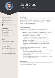 certified public accountant cv example