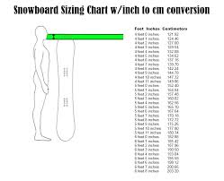 Snowboard Size Chart Snowboard Size Chart Snowboard Size