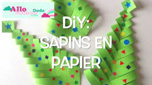 DIY Sapins de Noël en papier ( Bricolage facile pour Noël ) - YouTube
