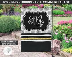 Personalized Garden Flag Print File