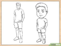 A poorly drawn person in a hoodie. How To Draw A Person 14 Steps With Pictures Wikihow