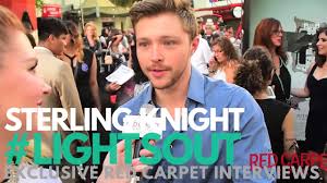 He is known for his role as chad dylan cooper in the disney channel sitcom sonny with a chance and its. Sterling Knight Crowded Interviewed At The Lights Out Premiere Lightsout Youtube