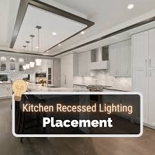 kitchen recessed lighting placement