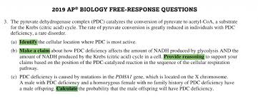 how to answer ap biology free response