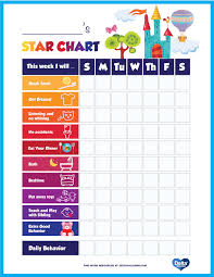 Printable Kids Star Behavior Chart Delta Children