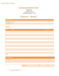 Tax Expense Report Template Magdalene Project Org