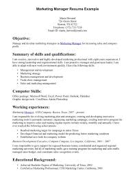 Resume Examples For Education Marketing Resume Examples Sample TrendResume  Resume Styles and Resume Templates 