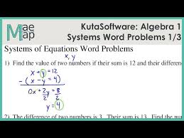 Kuta Algebra 1 Systems Of