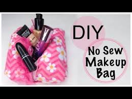 diy makeup bag no sew you