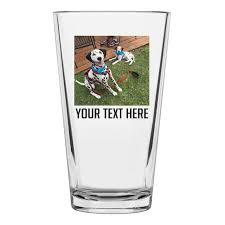 Personalized Printed Pint Photo Glass