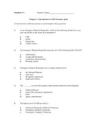 Handout 1 1 Students Name Chapter 1 Introduction To Ems