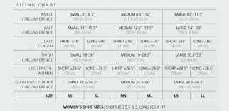 Sigvaris Size Charts And Guide Compression Stockings