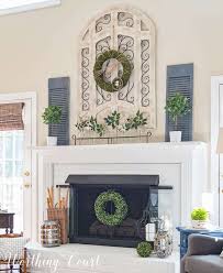 A Fresh And Easy Spring Mantel And