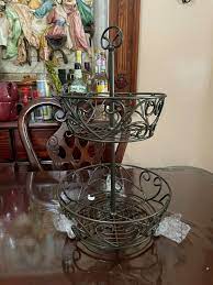 Princess House Meridian 2-Tiered Basket /Fruit Bowl (5370) NEW | eBay