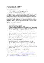 Sample Cover Letter Cold Calling