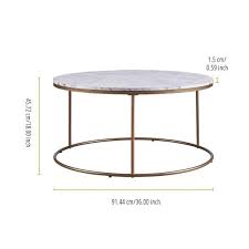 Brass Round Coffee Table Vnf