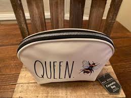 rae dunn queen bee cosmetic bag rae