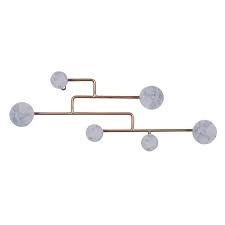 Litton Lane Gold 6 Hangers Wall Hook