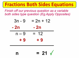 Fractions On Both Sides Equations