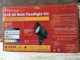 Malibu Flood Lights 4 Piece Low Voltage Black Flood Light Kit 8301 9900 04 Kx Real Deals Indoor Outdoor Lighting And Accesories K Bid