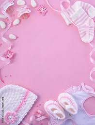 pink baby shower nursery background