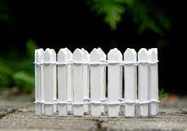 Buy Fairy Garden Fence Miniature White