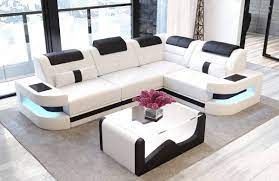 denver design leather sectional sofa