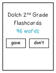 Dolch Second Grade Sight Word Flashcards