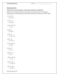 Solve The Linear Equations Using The