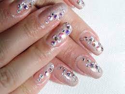 swarovski crystal nail art