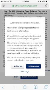 Learn where to find the items above on your checks by reading the parts of a check. American Express Requesting Bank Account Access During Business Credit Card Application Doctor Of Credit