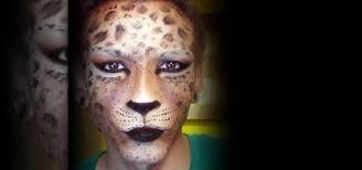 halloween leopard or cheetah face