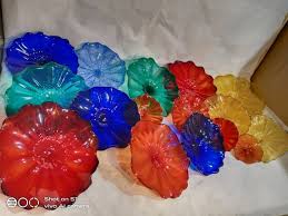 12pcs Murano Glass Flowers For Wall