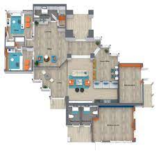 modern office floor plan template