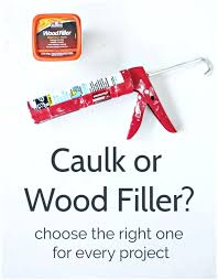 caulk or wood filler choose the right