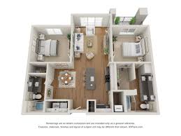 c1 2 bed apartment core